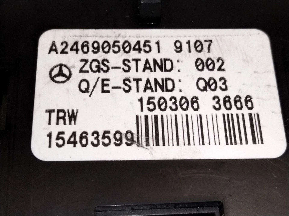 A2469050451 PALANCA FRENO MANO / 2714164 MERCEDES-BENZ CLA COUPE C117 CLA 220 Foto 3 de 3