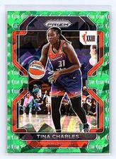 2022 Panini Prizm WNBA Tina Charles Green Ice #159