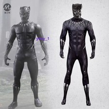 Movie Black Panther Adult T'Challa Halloween Cosplay Costume Jumpsuit Bodysuit