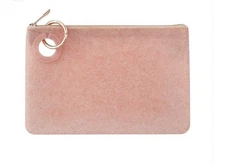 Oventure Silicone Large Pouch Rose Gold Confetti Pink Bag