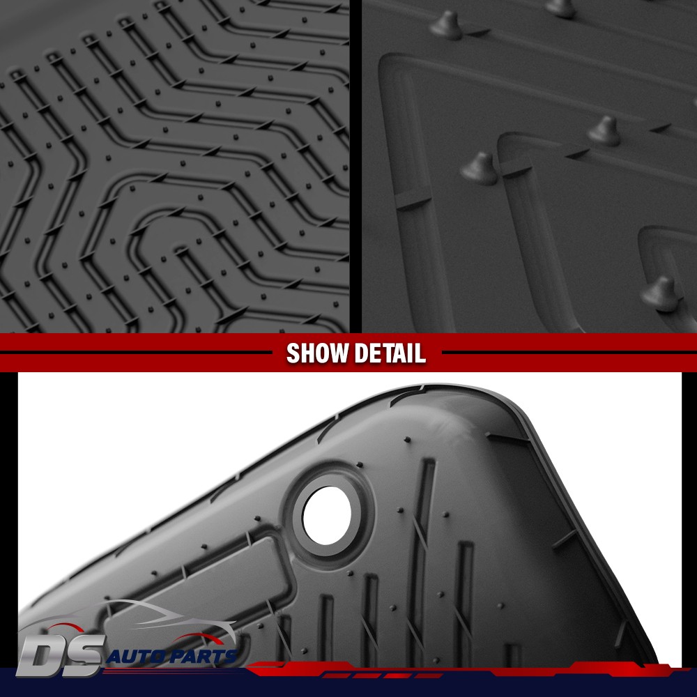 Fit For 2008-2012 Honda Accord TPE All Weather 3D Floor Mats Carpets Liner Cover