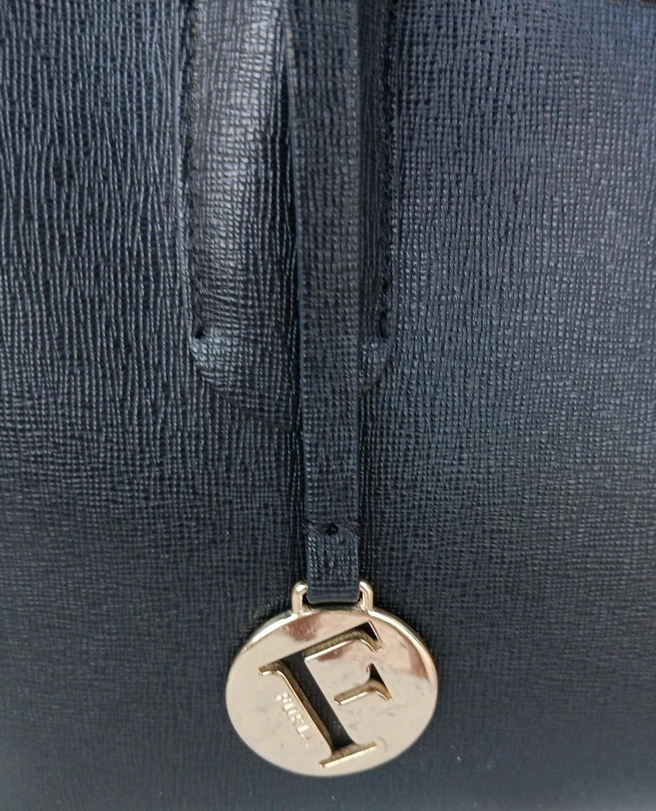 Furla Black Leather Multi-sectioned Zippered Tote… - image 5