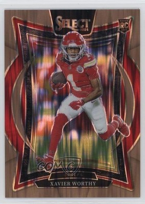 2024 Select Concourse Copper Shock Prizm /299 Xavier Worthy #32 Rookie RC 13ql