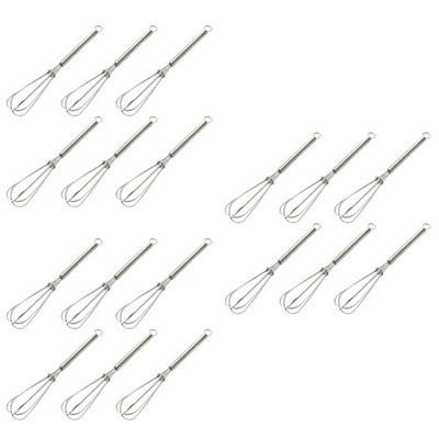  3 Count Mini Stabmixer Pürierstab Eierschläger Edelstahl -Ei -Schneebesen