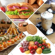 Cestino da portata rotondo in tessuto con manici per cucina domestica e ristoran