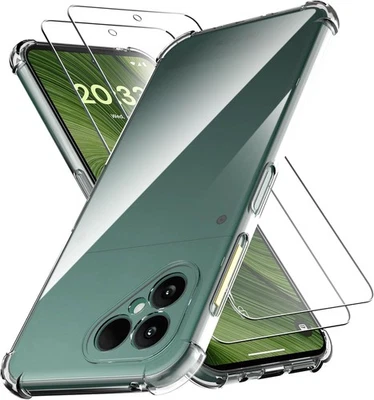 BNBUKLTD® Case For Fairphone 6 , Clear Shockproof Phone Cover + Screen Protector Armour