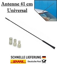 Universal 41 cm Stab Dach Autoantenne AM FM GPS - 3 Adapter M4 M5 M6 für Skoda