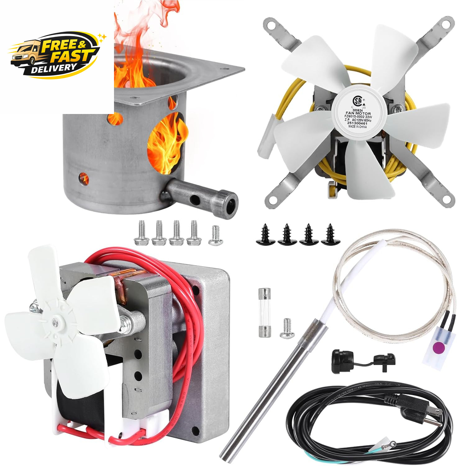 Complete Replacement Parts Kit for Pit Boss, Traeger, Auger Motor, Grill