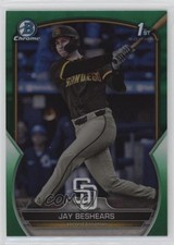 2023 Bowman Draft Chrome Green Refractor 64/99 Jay Beshears #BDC-166 0nr3