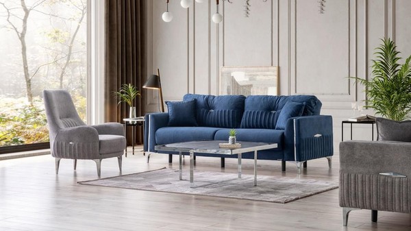 Komfortable Sofagarnitur 3+1 Sitzer Stilvolles Design FüR Entspanntes Wohnen-image