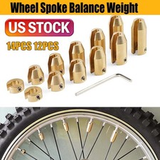 Universal Motorcycle Reusable Brass Wheel Spoke Balance Weights 12pack 14 Pack Universal Motorcycle Reusable Brass Wheel Spoke Balance Weights 12pack 14 Pack