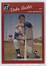 2023 Panini Donruss Retro 1990 Variation Holo Red /2023 Duke Snider #282 HOF ut4