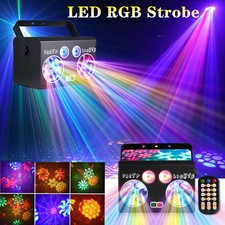 LED Stage Light Laser Projector RGB DMX DJ Disco Party KTV Show Lighting US