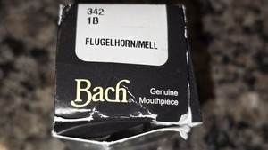 Bach Classic Flugelhorn Silver Plate Mouthpiece 1B