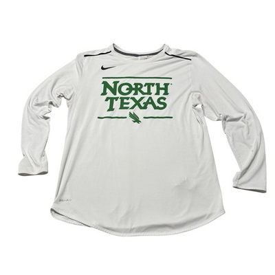 #ad Nike Dri Fit UNT Mean Green Long Sleeve Performance Shirt Size XL 22 x 30 $19.90