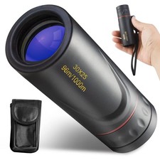 30x25 HD Mini Monocular Telescope for Adults - High Power Stargazing, Hunting