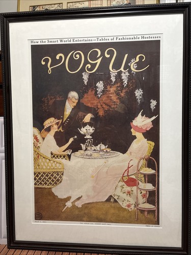 Vintage Vogue July 1911 Art Nouveau Cover Poster 30x39 Mrs Newell Tilton Repro