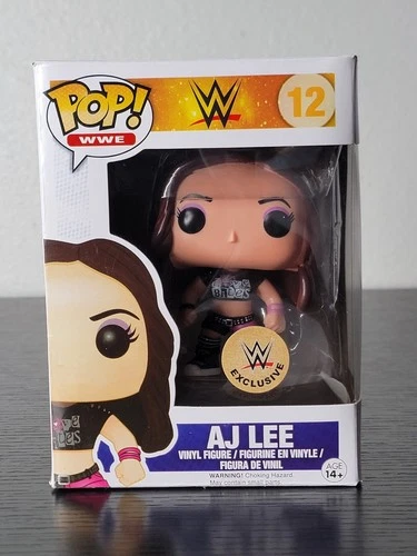 🔥Funko Pop! WWE: AJ LEE #12 (DAMAGED) Exclusive Rare Vaulted W/Protector! 🔥