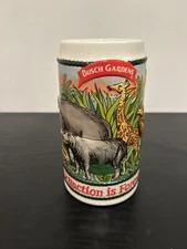 Anheuser Busch "Busch Gardens Extinction Is Forever" Beer Stein Mug Tampa Zoo
