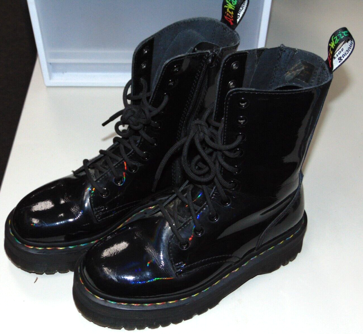 Molly Boots Dr Martens Molly Crackle Dr Martens Jadon Hi Rainbow