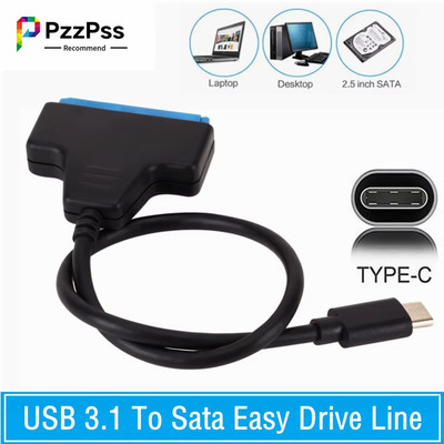 USB C  3.0  zu SATA Kabel mit UASP Support für 2.5 Zoll HDD SSD Festplatten