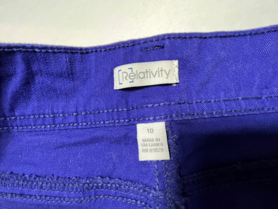 Relativity женщин мини джинсовой ткани синий размер 10 юбка #B-769 - Изображение 4 из 4