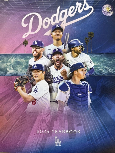 2024 LOS ANGELES DODGERS YEARBOOK SHOHEI OHTANI 50 / 50 ! WORLD SERIES CHAMPIONS - Picture 1 of 1
