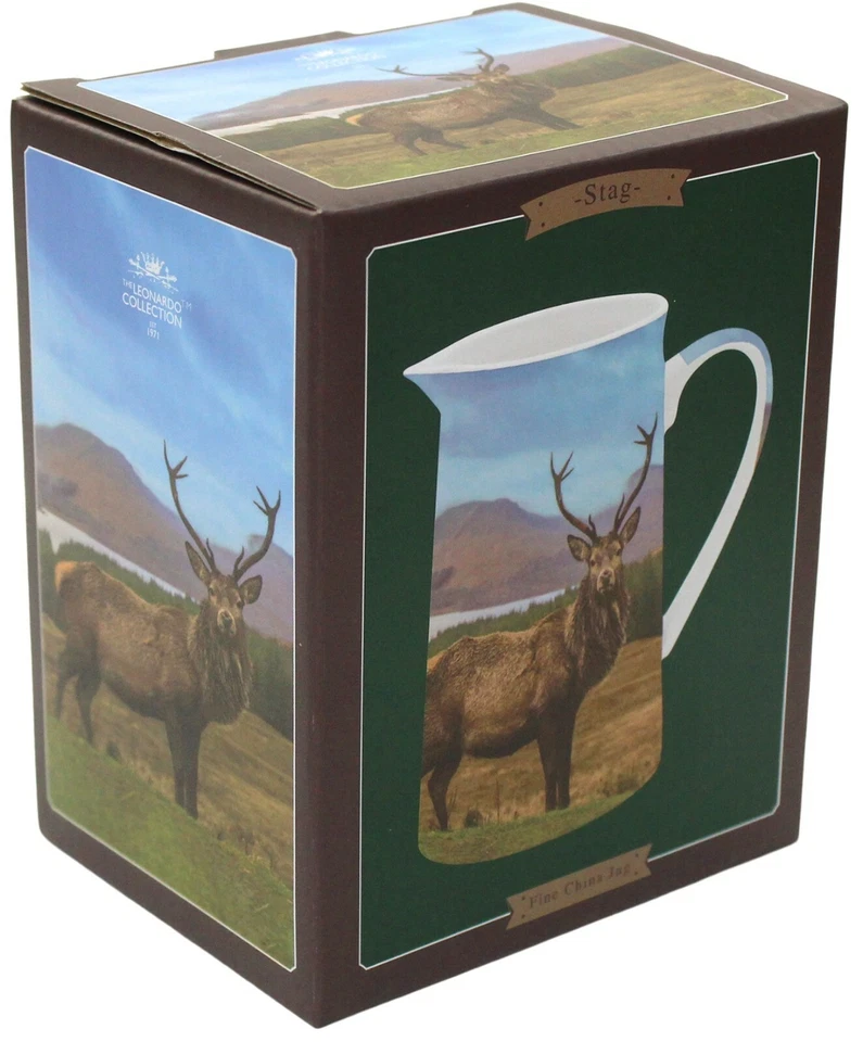 Leonardo Collection Fine China 500ml Jug Wildlife Design Milk Jug Tea Coffee Jug - Image 4 of 4