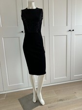 BLACK HALO STYLE ARSENICUM LITTLE BLACK SEQUIN VERY SEXY RUNAWAY DRESS XS NEW