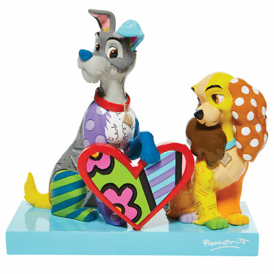 Neu Disney Britto Lady and The Tramp Figur Limited Edition