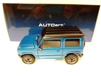 Autoart Suzuki Jimny JB64 Brisk Blau Metallic Black Roof 2018 1/18 78502