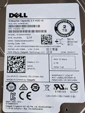 FVX7C 0FVX7C Dell ENTERPRISE 2TB 7.2K RPM 12Gb/s 2.5" SAS HDD Hard Drive 0-HOURS