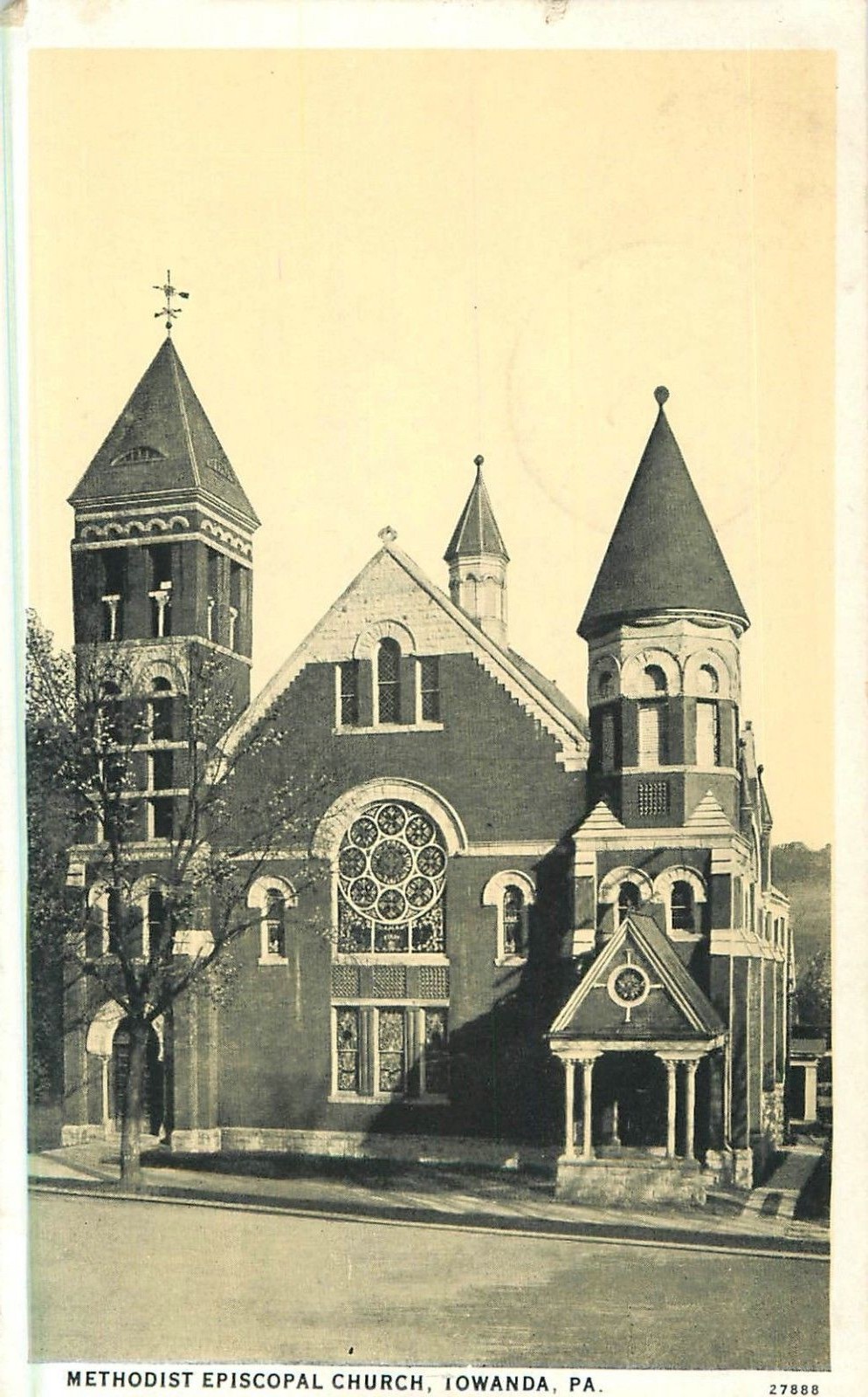 1942 Methodist Episcopal Church, Towanda, Pennsylvania Postcard eBay