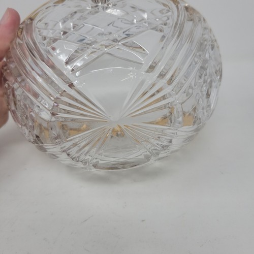 Vintage Anna Hutte Bleikristall Lead Crystal Candy Dish *Gold Trim Issue - Picture 17 of 19