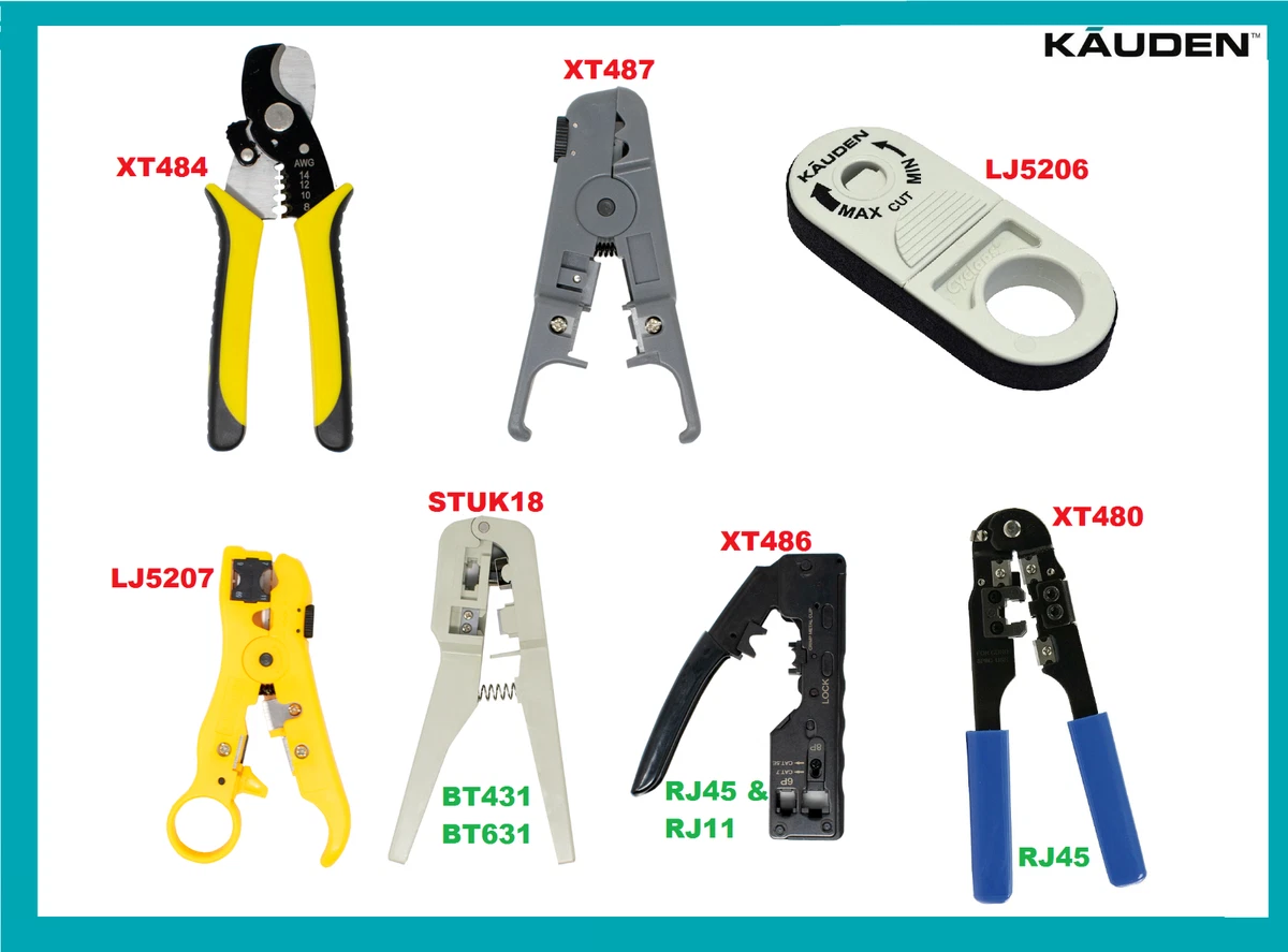 MULTI FUNCTION NETWORK TOOL Cable Stripper CAT5e CAT6 CAT6A UTP