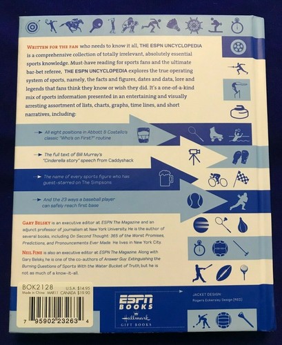 The ESPN The Uncyclopedia Hallmark Gift Book (B44) - Imagen 2 de 2