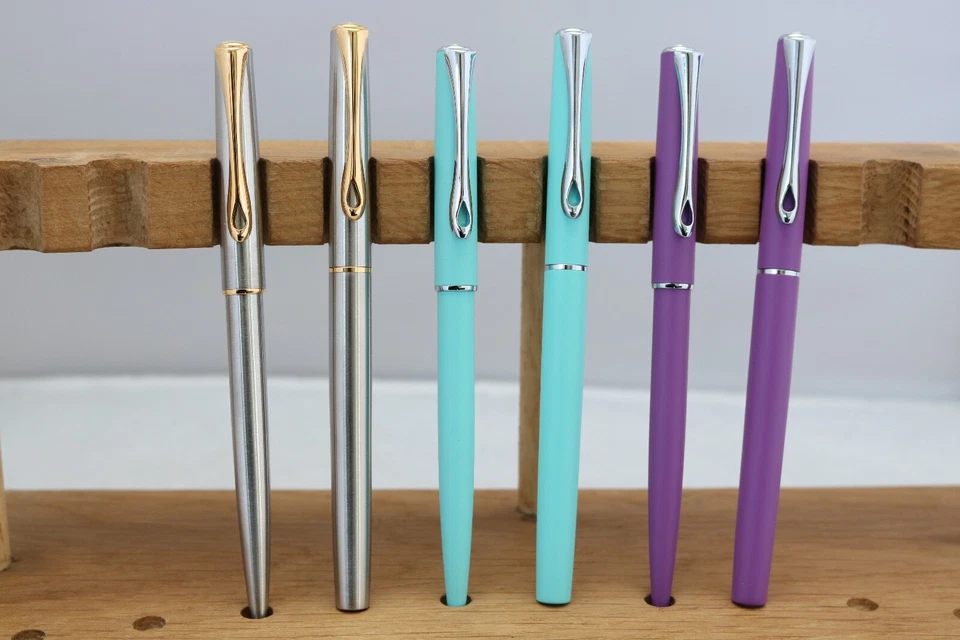 Diplomat Traveller Fountain & Ballpoint Pens, 4 Finishes, UK Seller