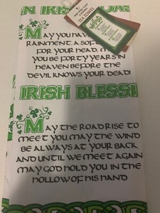 Irish Kitchen Wish Toast And Blessing Tea Towel St Patrick S Day