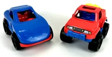 American Plastics Corp Lot of 2 Vehicles Vintage Collectible Car & Truck