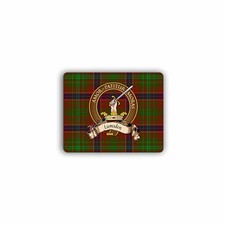 Lumsden Family Crest Scottish Clan Tartan Rubber Mat 8" x 9.5" x 3/16th