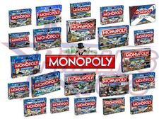 Regional and City Monopoly Family Board Games - Manchester, Edinburgh, Cardiff