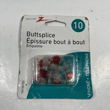 NEW ZENITH TM1001BS PACK OF 10 PHONE LINE CORD BUTT SPLICE CONNECTORS 6316046