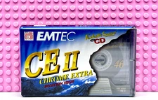 EMTEC  CE II   46        TYPE II     BLANK CASSETTE TAPE (1)   (SEALED)