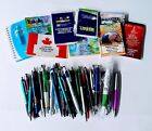 50 piece Misprint Pen & Paper Mixed Lot 40 Pens 10 Memo Post-its Sticky Notepads