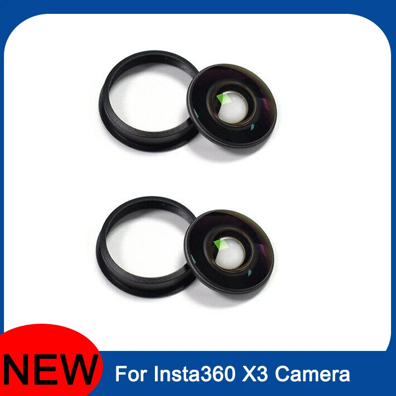 YUKE Ersatzlinse für Insta360 X3 – Ø22,5 mm, Reparatur-Zubehör (1/2 Stück) - Neu