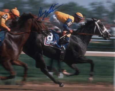 Winning Colors 1988 Kentucky Derby Photo 8 x 10 Signed Gary Stevens