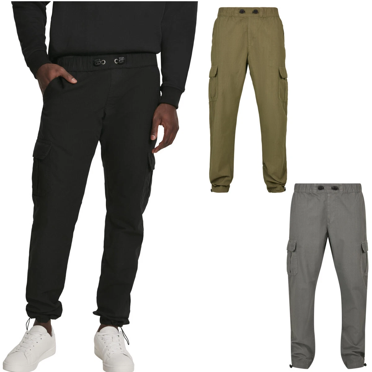 Urban Classics Ripstop Cargo Pants Outdoor Craftsman Trousers Men Oversize S-5XL