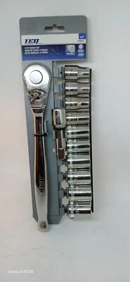 TEQ Correct Pro By Gearwrench 8802A 1/2" Drive 12 Pc Ratchet Socket Set Metric - Image 1 of 4