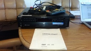 sony dvd/cd/video cd dvp-c600d with cords remote and manual | eBay