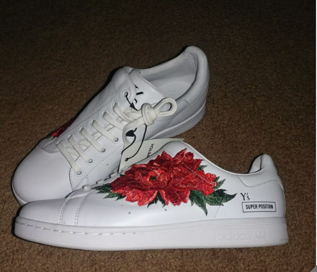 Adidas Originals Stan Smith x Yohji Yamamoto Embroidered Sneakers: Men's  Size